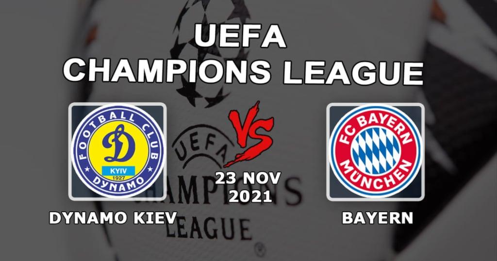 Dynamo Kiev - Bayern: ennuste ja veto Mestarien liigan ottelusta - 23.11.2021