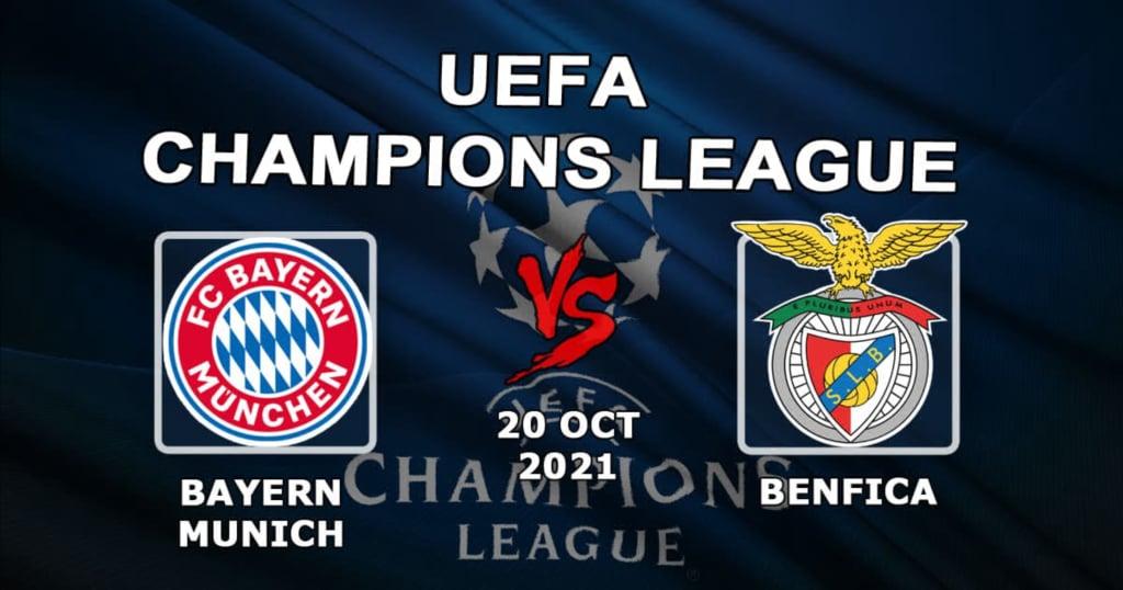 Bayern München - Benfica: ennustus ja panos Mestarien liigan otteluun - 20.10.2021
