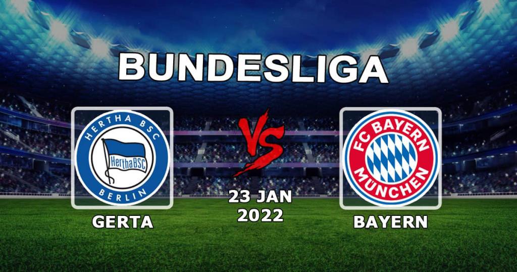 Hertha - Bayern: ennustus ja veto Bundesliigan ottelusta - 23.01.2022