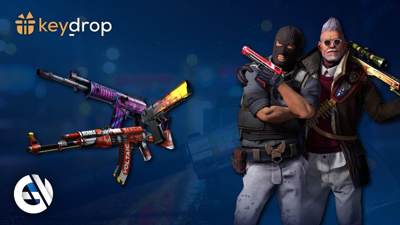 Get skins for Weapons in CS2 with Key-Drop - See How!