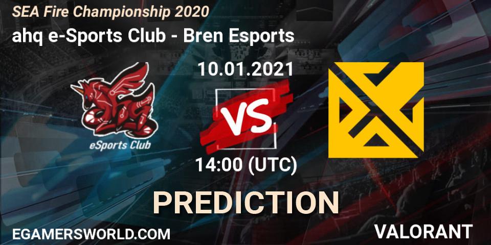 ahq e-Sports Club - Bren Esports: ennuste. 10.01.2021 at 14:00, VALORANT, SEA Fire Championship 2020