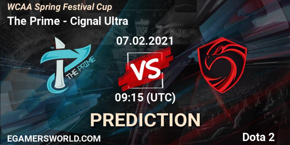 The Prime - Cignal Ultra: ennuste. 07.02.2021 at 09:24, Dota 2, WCAA Spring Festival Cup