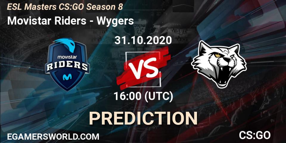 Movistar Riders - Wygers: ennuste. 31.10.2020 at 16:10, Counter-Strike (CS2), ESL Masters CS:GO Season 8