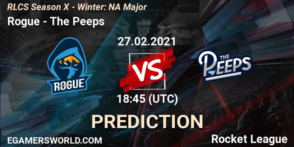 Rogue - The Peeps: ennuste. 27.02.21, Rocket League, RLCS Season X - Winter: NA Major