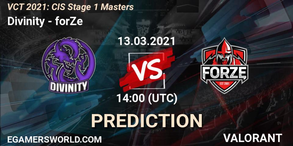 Divinity - forZe: ennuste. 13.03.21, VALORANT, VCT 2021: CIS Stage 1 Masters