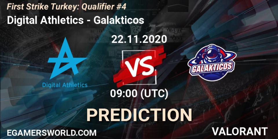 Digital Athletics - Galakticos: ennuste. 22.11.2020 at 09:00, VALORANT, First Strike Turkey: Qualifier #4