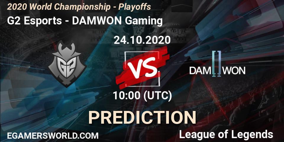 G2 Esports - DAMWON Gaming: ennuste. 24.10.2020 at 10:23, LoL, 2020 World Championship - Playoffs