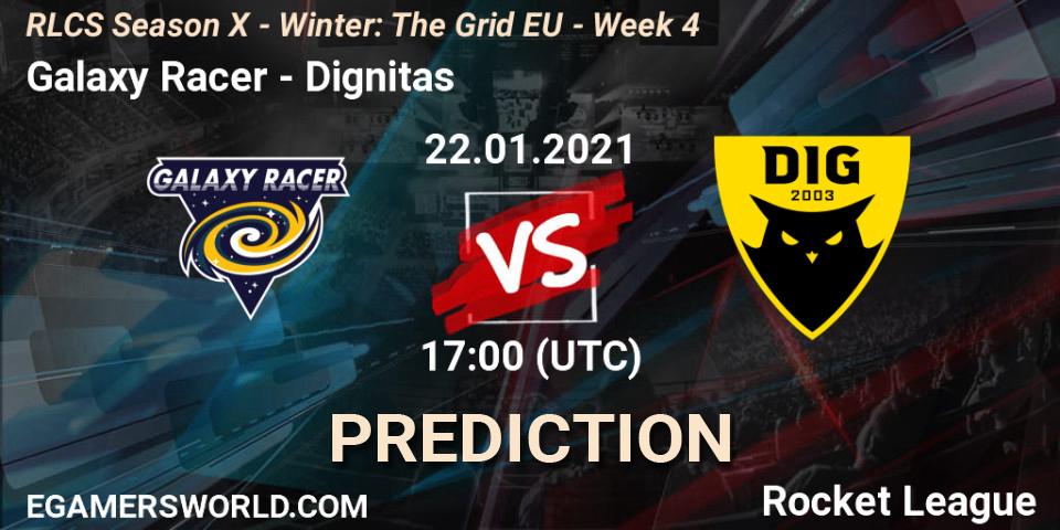 Galaxy Racer - Dignitas: ennuste. 22.01.2021 at 17:00, Rocket League, RLCS Season X - Winter: The Grid EU - Week 4