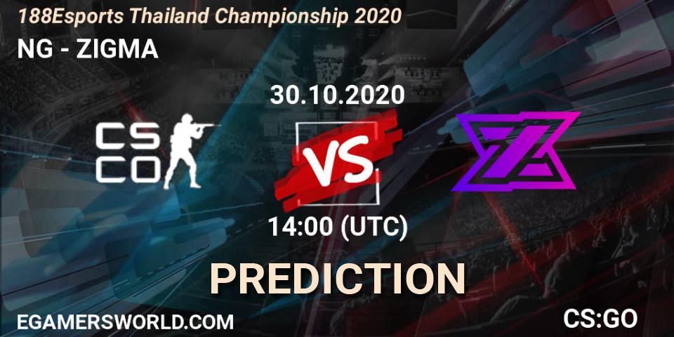 NG - Nine: ennuste. 30.10.2020 at 14:00, Counter-Strike (CS2), 188Esports Thailand Championship 2020