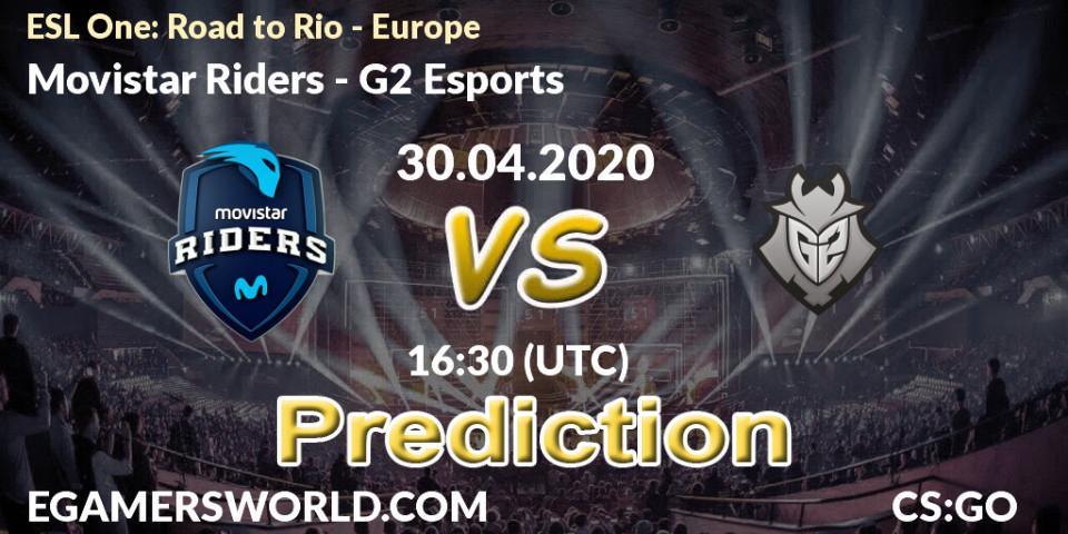 Movistar Riders - G2 Esports: ennuste. 30.04.2020 at 16:30, Counter-Strike (CS2), ESL One: Road to Rio - Europe