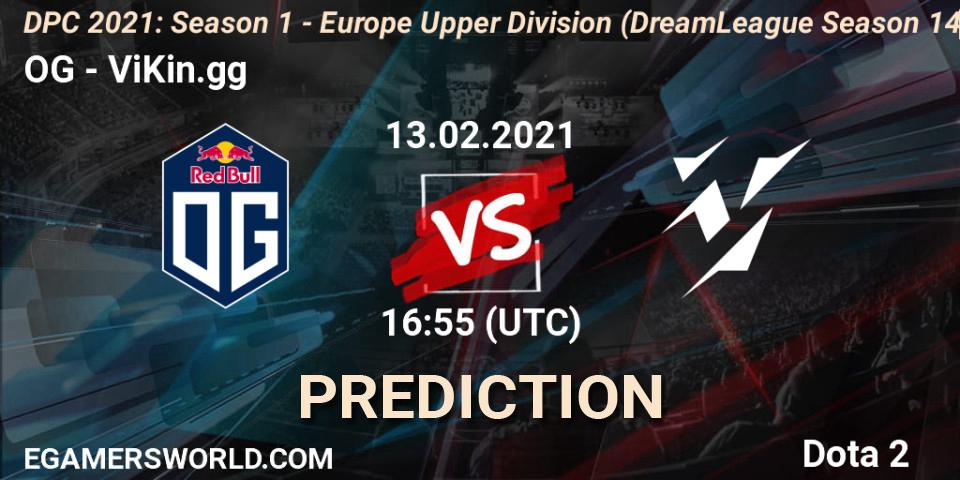 OG - ViKin.gg: ennuste. 13.02.2021 at 16:56, Dota 2, DPC 2021: Season 1 - Europe Upper Division (DreamLeague Season 14)