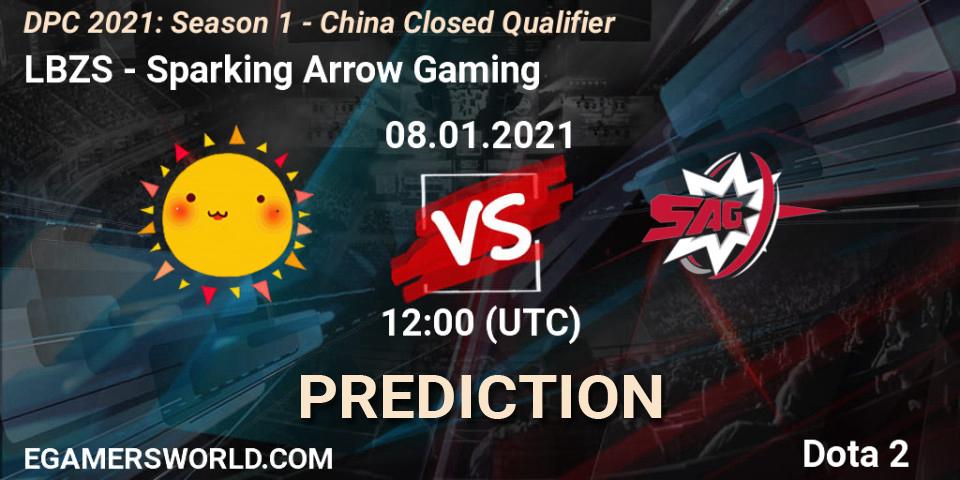 LBZS - Sparking Arrow Gaming: ennuste. 08.01.2021 at 10:05, Dota 2, DPC 2021: Season 1 - China Closed Qualifier