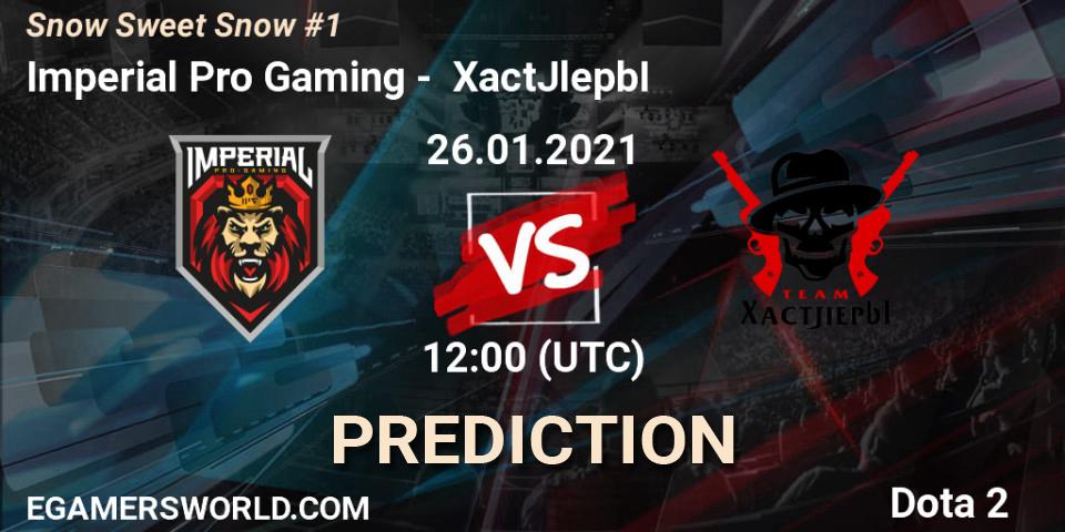 Imperial Pro Gaming - XactJlepbI: ennuste. 26.01.2021 at 11:58, Dota 2, Snow Sweet Snow #1