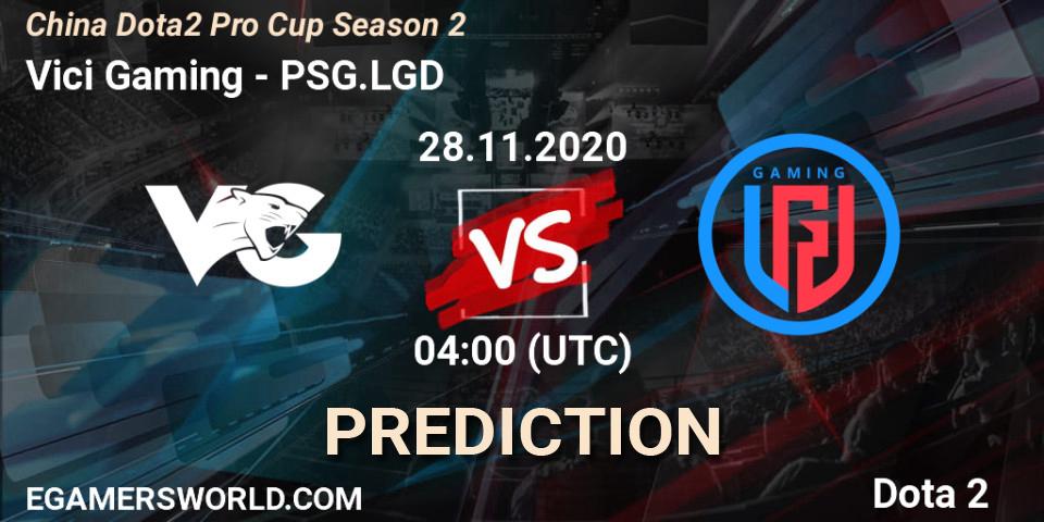 Vici Gaming - PSG.LGD: ennuste. 28.11.2020 at 04:27, Dota 2, China Dota2 Pro Cup Season 2