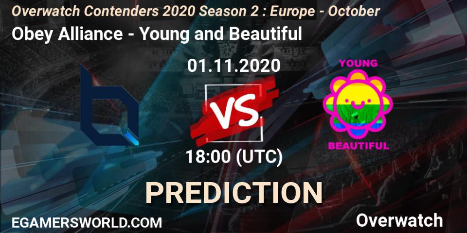 Obey Alliance - Young and Beautiful: ennuste. 01.11.2020 at 19:00, Overwatch, Overwatch Contenders 2020 Season 2: Europe - October