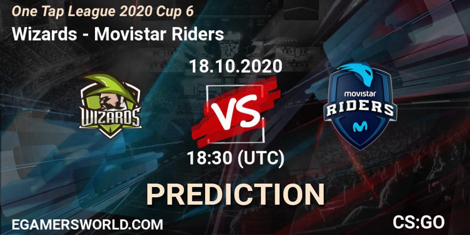Wizards - Movistar Riders: ennuste. 18.10.2020 at 18:30, Counter-Strike (CS2), One Tap League 2020 Cup 6