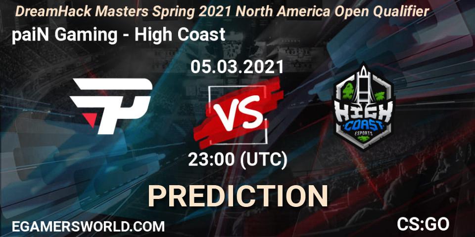 Recon 5 - High Coast: ennuste. 05.03.2021 at 23:00, Counter-Strike (CS2), DreamHack Masters Spring 2021 North America Open Qualifier