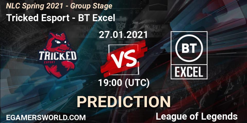 Tricked Esport - BT Excel: ennuste. 27.01.2021 at 19:00, LoL, NLC Spring 2021 - Group Stage