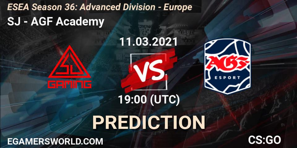 SJ - AGF Academy: ennuste. 11.03.2021 at 19:00, Counter-Strike (CS2), ESEA Season 36: Europe - Advanced Division