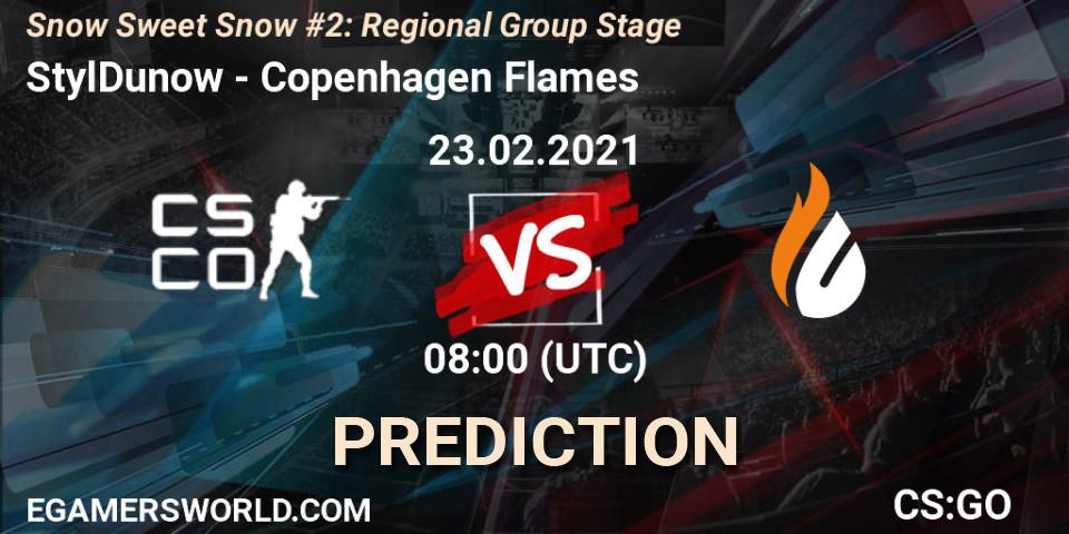 StylDunow - Copenhagen Flames: ennuste. 23.02.2021 at 08:00, Counter-Strike (CS2), Snow Sweet Snow #2: Regional Group Stage
