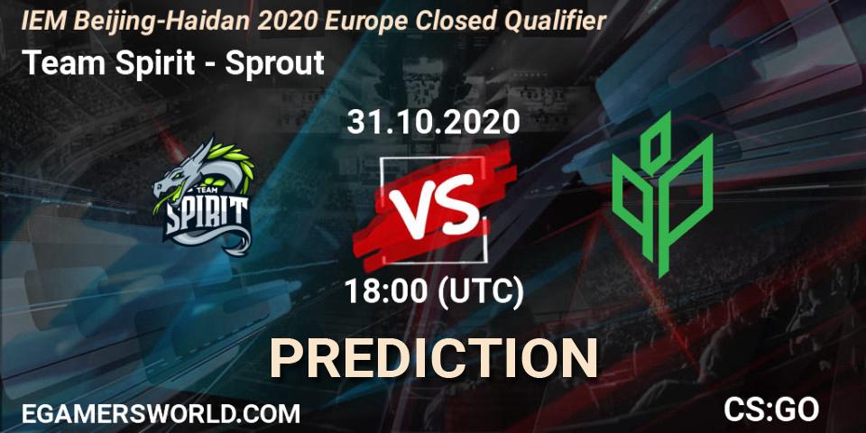 Team Spirit - Sprout: ennuste. 31.10.2020 at 18:20, Counter-Strike (CS2), IEM Beijing-Haidian 2020 Europe Closed Qualifier