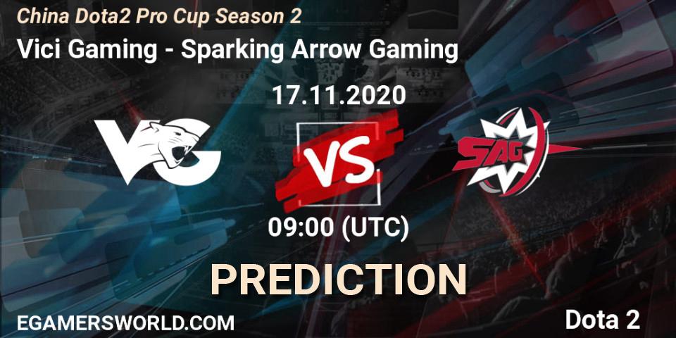 Vici Gaming - Sparking Arrow Gaming: ennuste. 17.11.2020 at 08:54, Dota 2, China Dota2 Pro Cup Season 2
