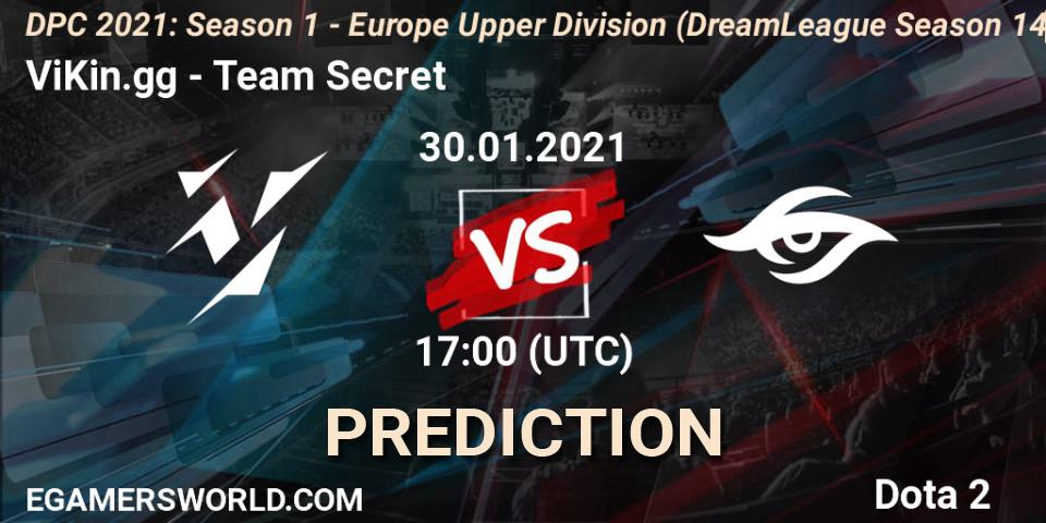 ViKin.gg - Team Secret: ennuste. 30.01.2021 at 16:55, Dota 2, DPC 2021: Season 1 - Europe Upper Division (DreamLeague Season 14)