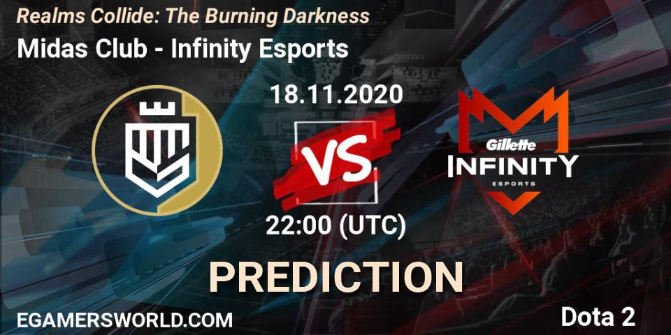 Midas Club - Infinity Esports: ennuste. 18.11.20, Dota 2, Realms Collide: The Burning Darkness