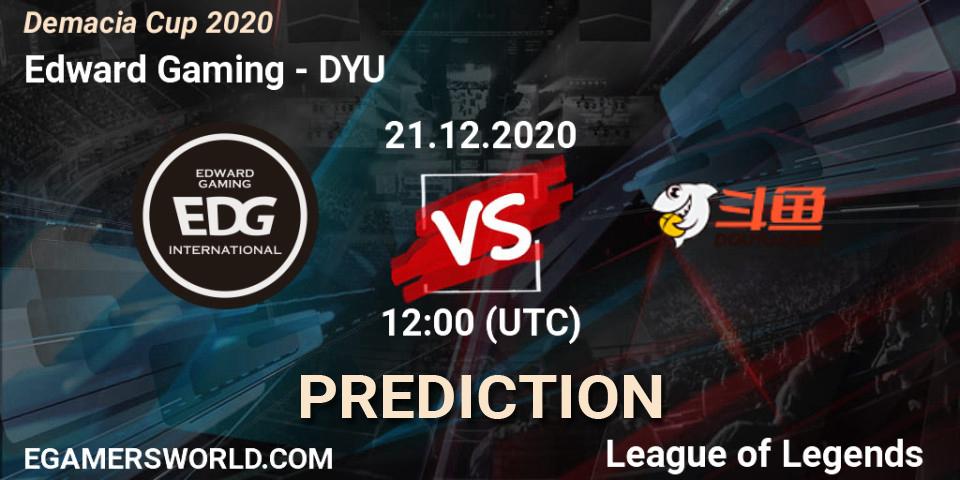 Edward Gaming - DYU: ennuste. 21.12.2020 at 12:00, LoL, Demacia Cup 2020