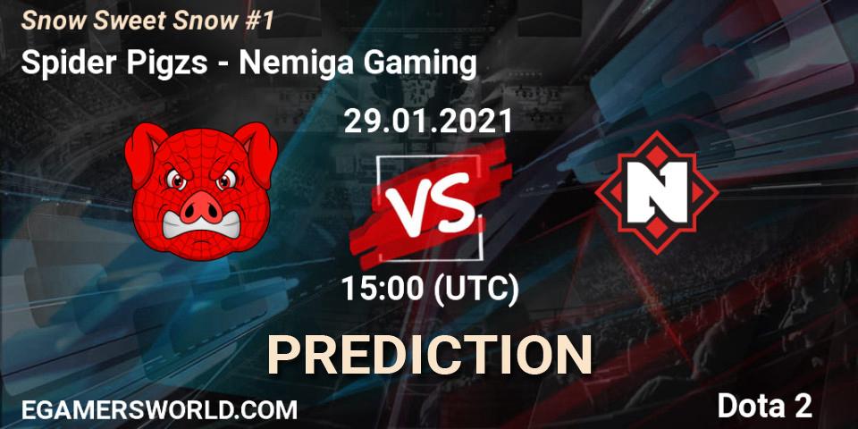 Spider Pigzs - Nemiga Gaming: ennuste. 29.01.2021 at 14:59, Dota 2, Snow Sweet Snow #1
