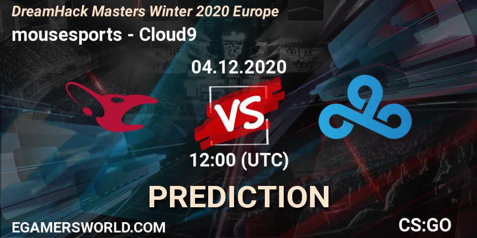 mousesports - Cloud9: ennuste. 04.12.20, CS2 (CS:GO), DreamHack Masters Winter 2020 Europe