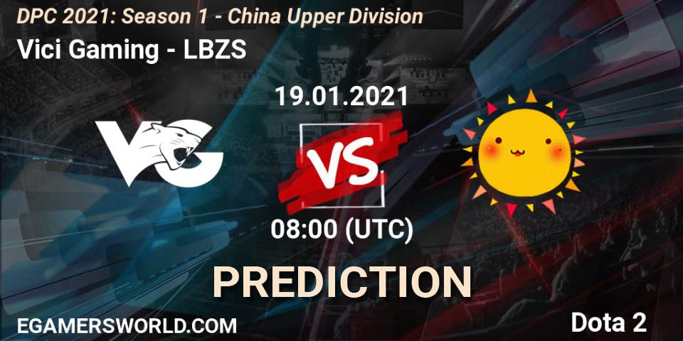 Vici Gaming - LBZS: ennuste. 19.01.2021 at 08:31, Dota 2, DPC 2021: Season 1 - China Upper Division