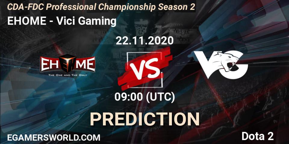 EHOME - Vici Gaming: ennuste. 22.11.2020 at 09:19, Dota 2, CDA-FDC Professional Championship Season 2