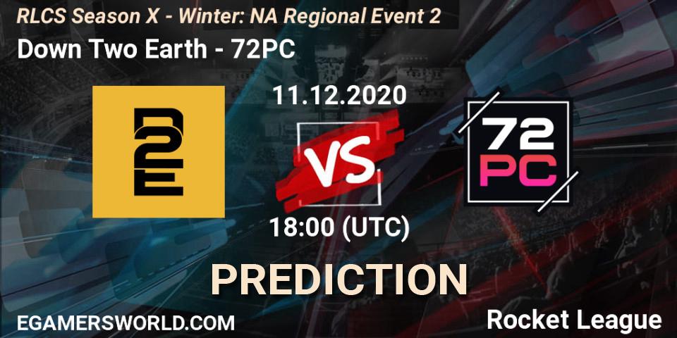 Down Two Earth - 72PC: ennuste. 11.12.2020 at 18:00, Rocket League, RLCS Season X - Winter: NA Regional Event 2