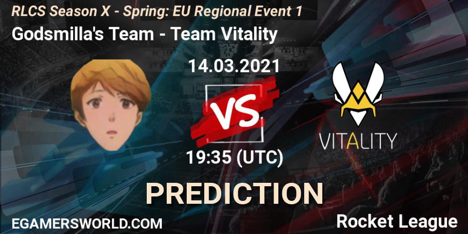 Godsmilla's Team - Team Vitality: ennuste. 14.03.2021 at 19:35, Rocket League, RLCS Season X - Spring: EU Regional Event 1