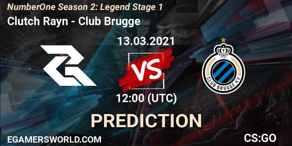 Clutch Rayn - Club Brugge: ennuste. 13.03.2021 at 12:00, Counter-Strike (CS2), NumberOne Season 2: Legend Stage 1