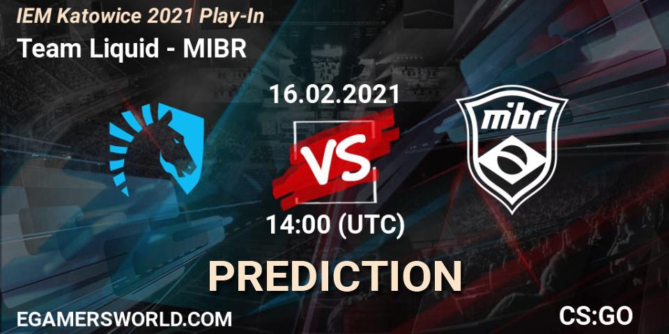 Team Liquid - MIBR: ennuste. 16.02.21, CS2 (CS:GO), IEM Katowice 2021 Play-In