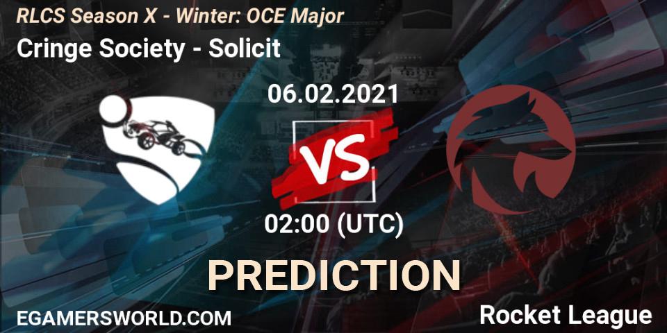 Cringe Society - Solicit: ennuste. 06.02.2021 at 01:45, Rocket League, RLCS Season X - Winter: OCE Major