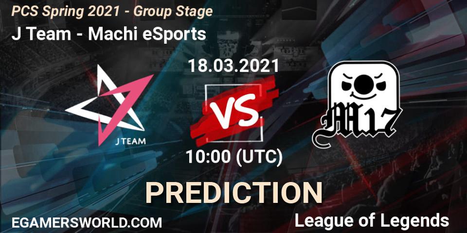 J Team - Machi eSports: ennuste. 18.03.21, LoL, PCS Spring 2021 - Group Stage