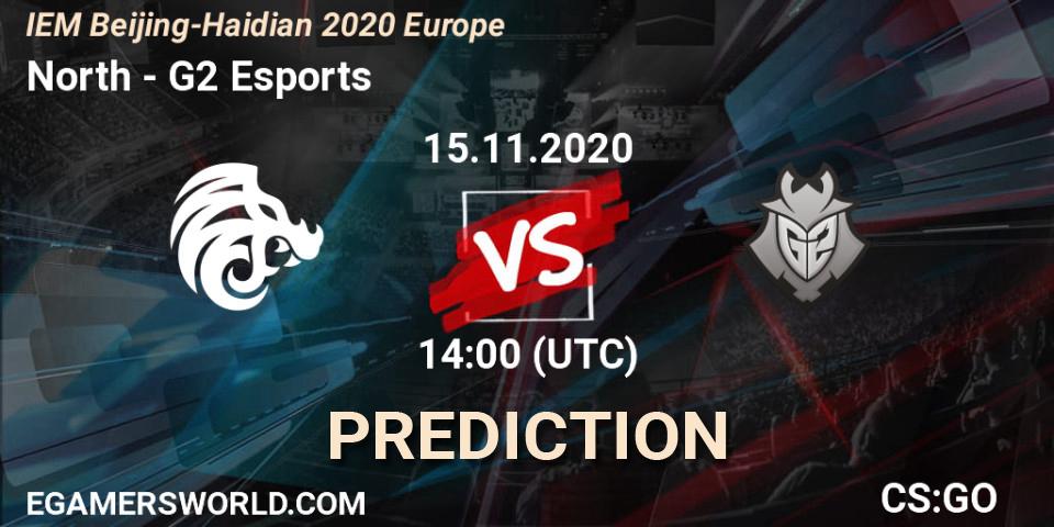 North - G2 Esports: ennuste. 15.11.20, CS2 (CS:GO), IEM Beijing-Haidian 2020 Europe