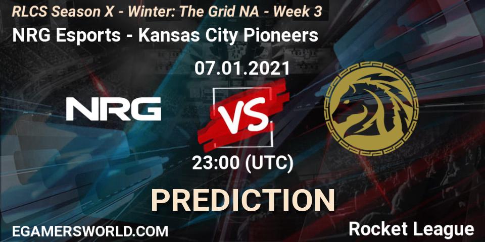NRG Esports - Kansas City Pioneers: ennuste. 14.01.2021 at 23:00, Rocket League, RLCS Season X - Winter: The Grid NA - Week 3