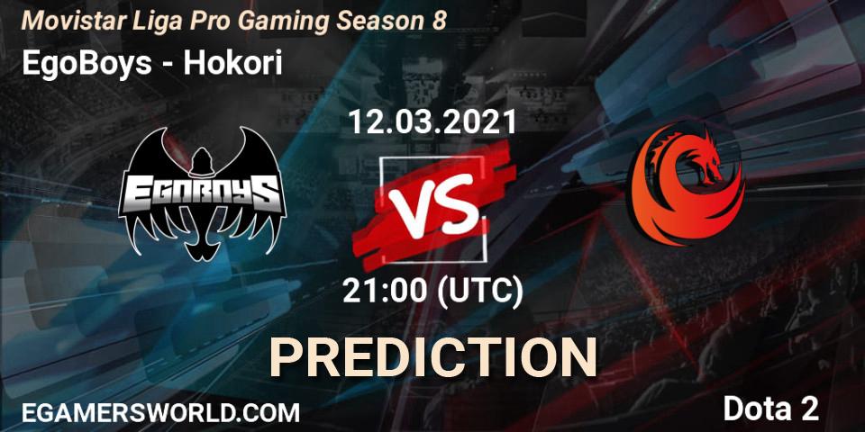 EgoBoys - Hokori: ennuste. 12.03.2021 at 21:05, Dota 2, Movistar Liga Pro Gaming Season 8
