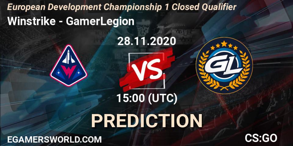 Winstrike - GamerLegion: ennuste. 28.11.20, CS2 (CS:GO), European Development Championship 1 Closed Qualifier