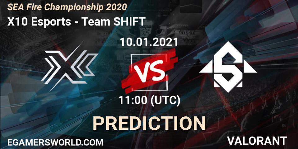 X10 Esports - Team SHIFT: ennuste. 10.01.2021 at 11:00, VALORANT, SEA Fire Championship 2020