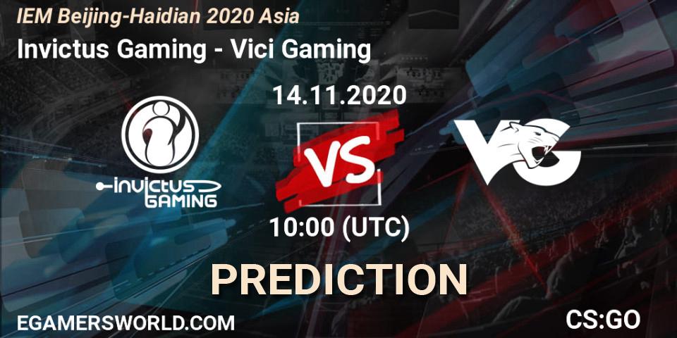 Invictus Gaming - Vici Gaming: ennuste. 14.11.2020 at 10:00, Counter-Strike (CS2), IEM Beijing-Haidian 2020 Asia