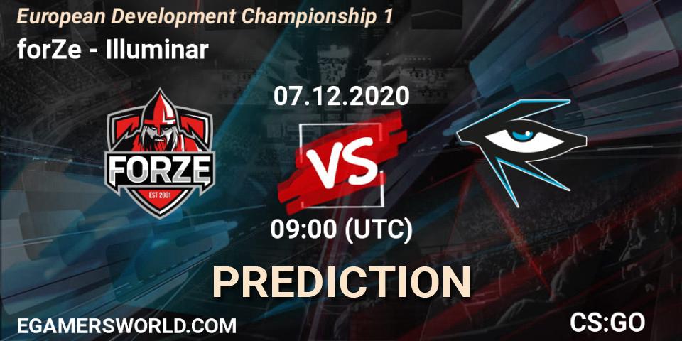 forZe - Illuminar: ennuste. 07.12.2020 at 09:00, Counter-Strike (CS2), European Development Championship 1