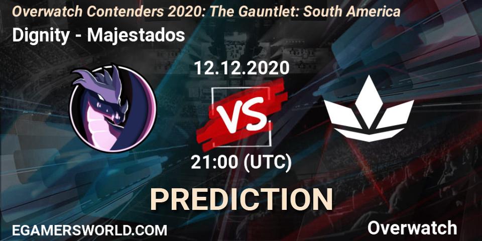 Dignity - Majestados: ennuste. 12.12.2020 at 21:30, Overwatch, Overwatch Contenders 2020: The Gauntlet: South America
