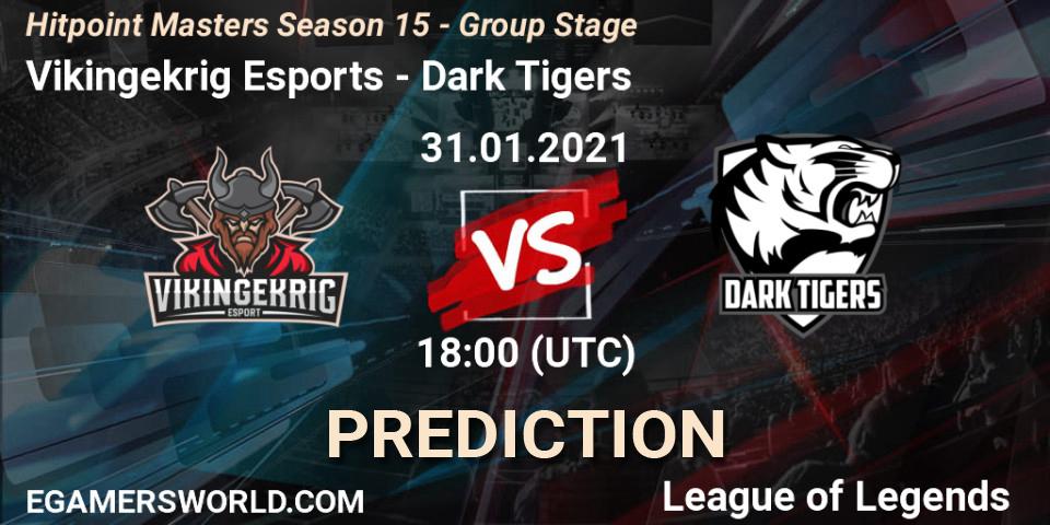 Vikingekrig Esports - Dark Tigers: ennuste. 31.01.2021 at 18:00, LoL, Hitpoint Masters Season 15 - Group Stage