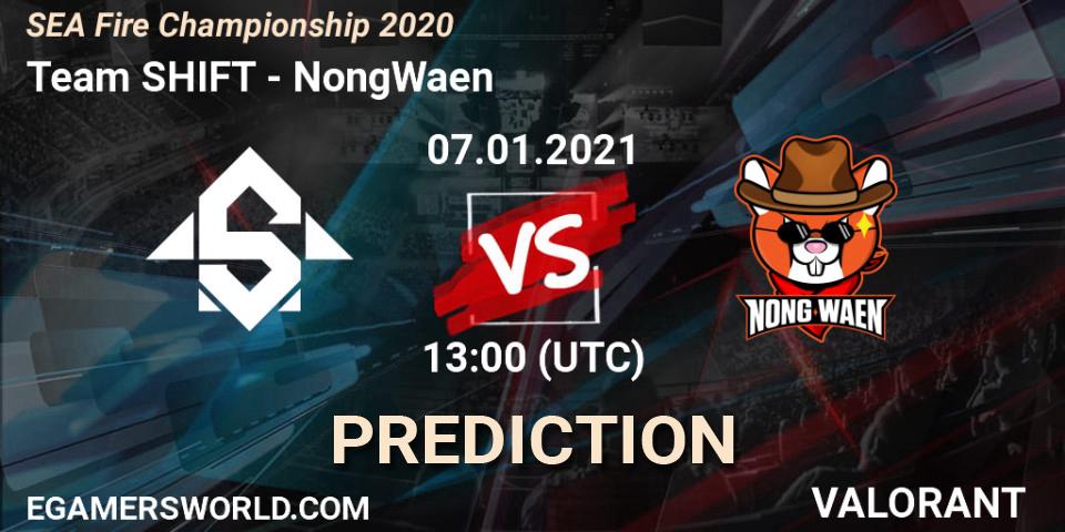 Team SHIFT - NongWaen: ennuste. 07.01.2021 at 14:00, VALORANT, SEA Fire Championship 2020