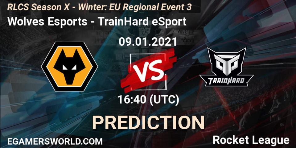 Wolves Esports - TrainHard eSport: ennuste. 09.01.2021 at 16:40, Rocket League, RLCS Season X - Winter: EU Regional Event 3
